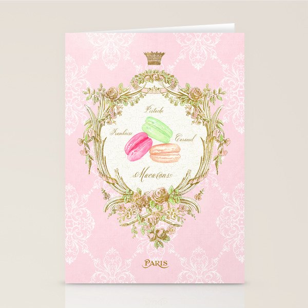 French Patisserie Macarons Stationery Card