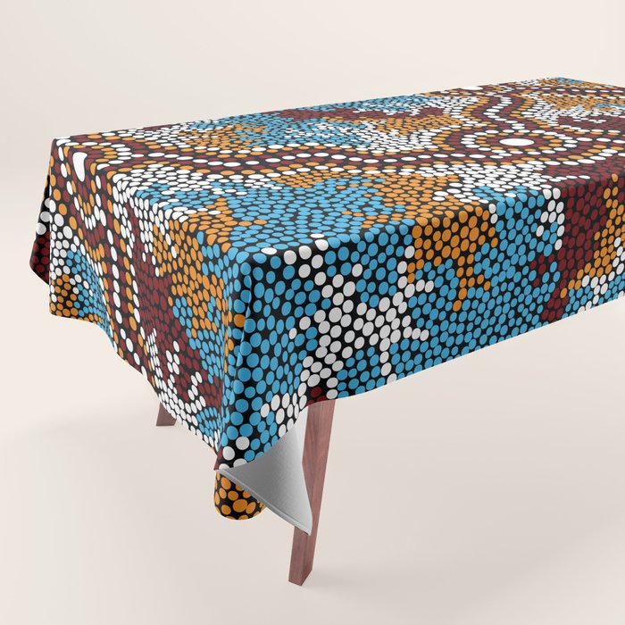 Authentic Aboriginal Art - Wetland Dreaming Tablecloth