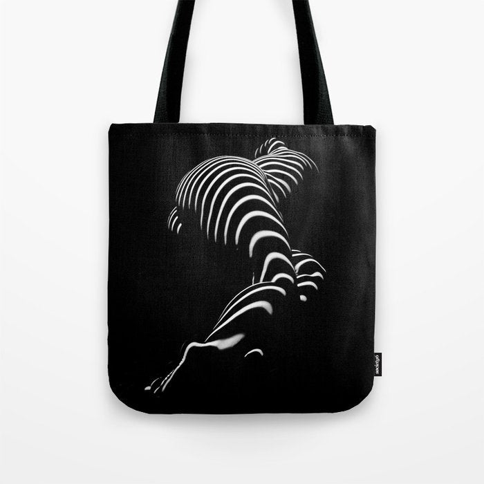 0774-Ar Bbw Sensual Legs Hips And Ass Of A Large Woman Big Beautiful Art Nude Black And White Tote Bag