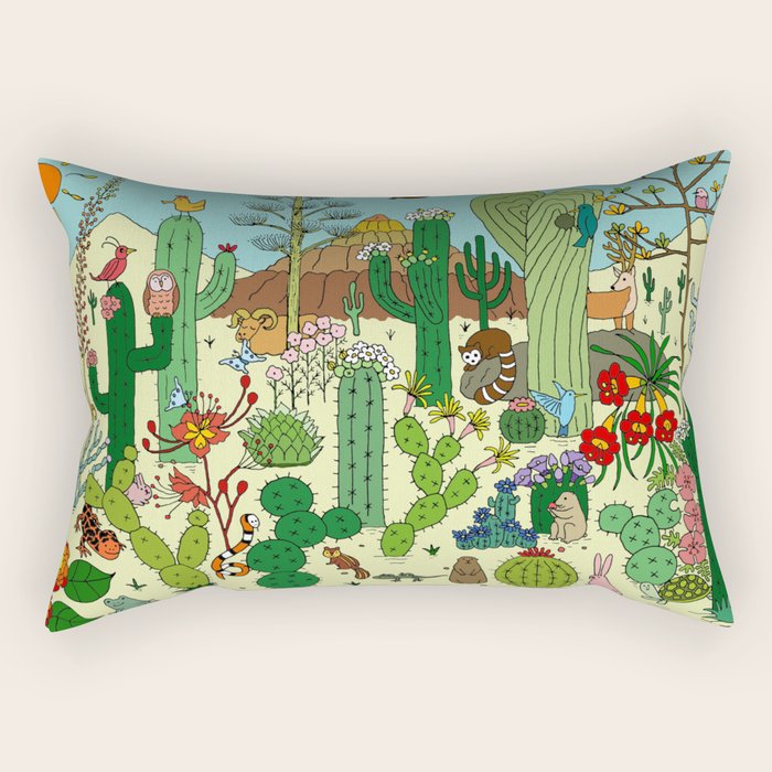 Arizona Desert Museum Rectangular Pillow