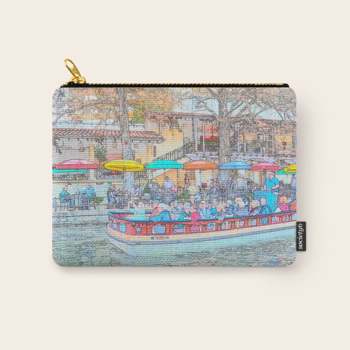 Ride Down The River - San Antonio, Texas Carry All Pouch