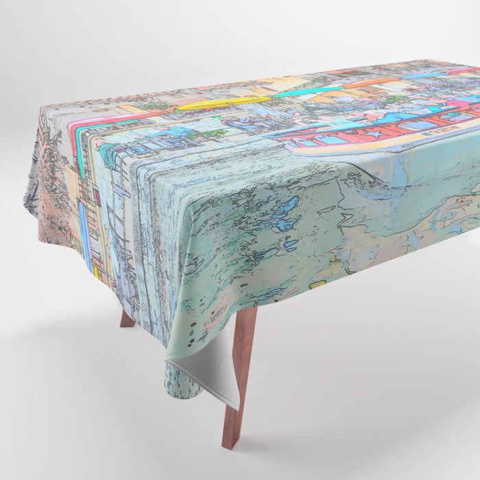 Ride Down The River - San Antonio, Texas Tablecloth