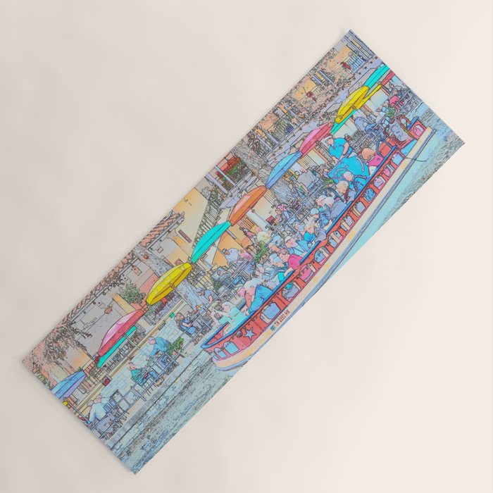 Ride Down The River - San Antonio, Texas Yoga Mat