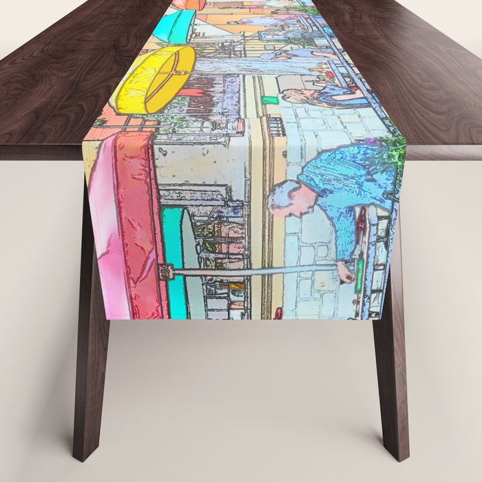 Ride Down The River - San Antonio, Texas Table Runner