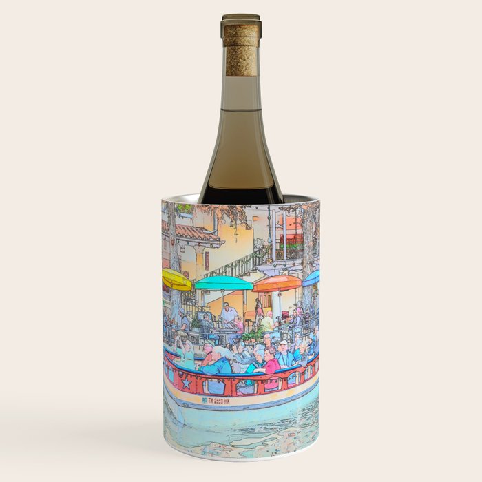 Ride Down The River - San Antonio, Texas Wine Chiller