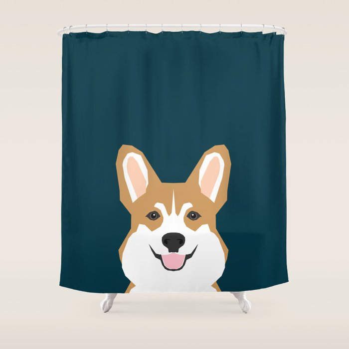 Teagan - Corgi Welsh Corgi Gift Phone Case Design For Pet Lovers And Dog People Shower Curtain