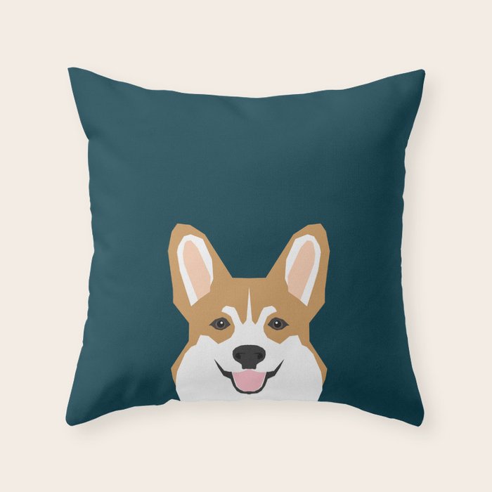 Teagan - Corgi Welsh Corgi Gift Phone Case Design For Pet Lovers And Dog People Throw Pillow