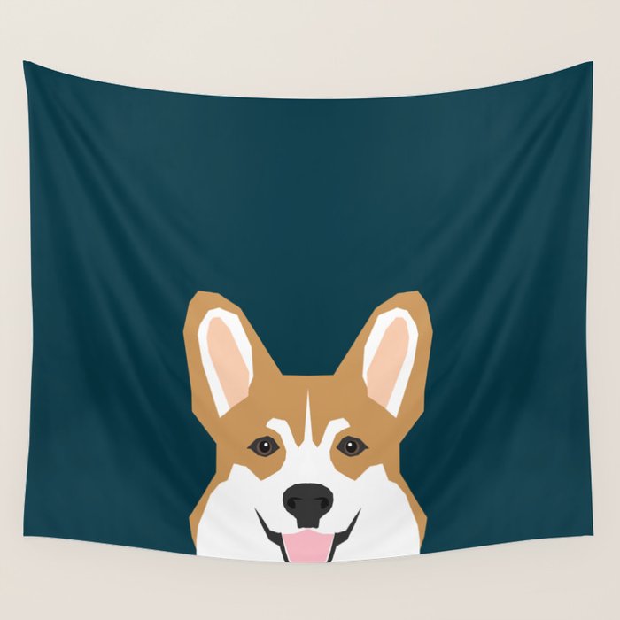 Teagan - Corgi Welsh Corgi Gift Phone Case Design For Pet Lovers And Dog People Wall Tapestry