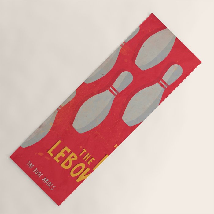 The Big Lebowski - Movie Poster, Coen Brothers Film, Jeff Bridges, John Turturro, Bowling Yoga Mat