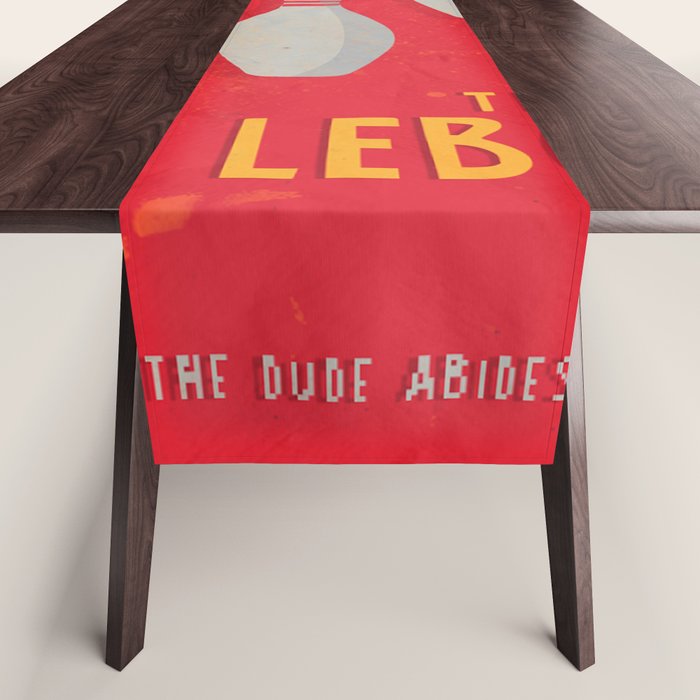 The Big Lebowski - Movie Poster, Coen Brothers Film, Jeff Bridges, John Turturro, Bowling Table Runner