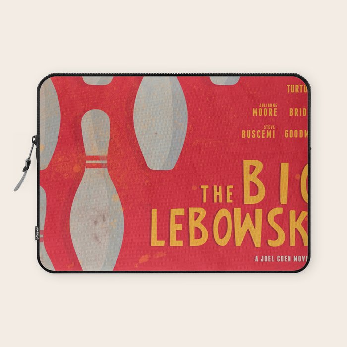 The Big Lebowski - Movie Poster, Coen Brothers Film, Jeff Bridges, John Turturro, Bowling Laptop Sleeve