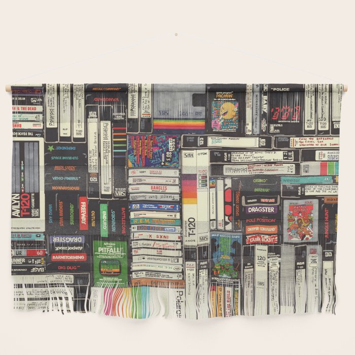 Cassettes, Vhs And Video Games Wall Hanging