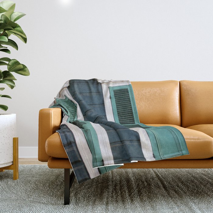 New Orleans Creole Cottage Throw Blanket