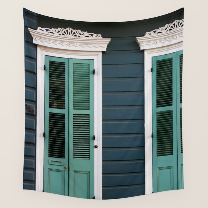 New Orleans Creole Cottage Wall Tapestry