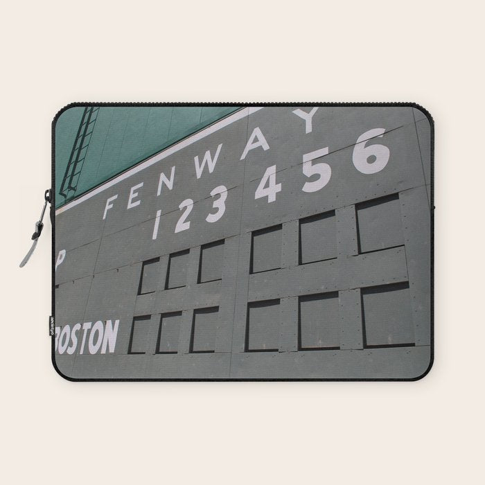 Fenwall -- Boston Fenway Park Wall, Green Monster, Red Sox Laptop Sleeve