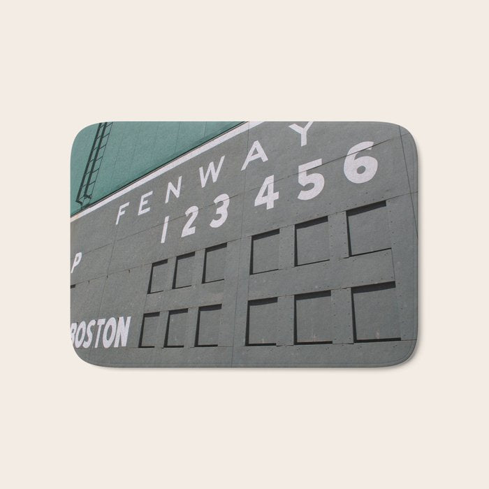Fenwall -- Boston Fenway Park Wall, Green Monster, Red Sox Bath Mat