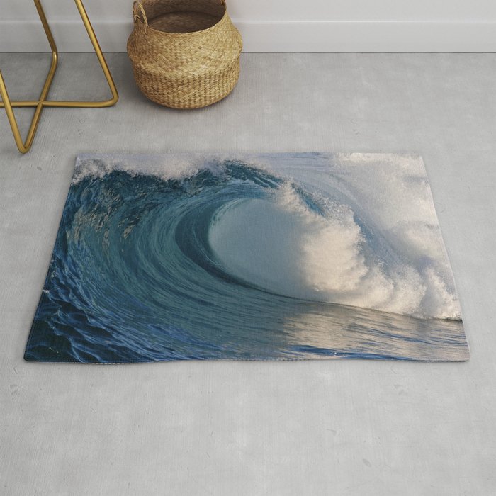 Wedge Morning Barrel ~ Newport Beach Ca Rug