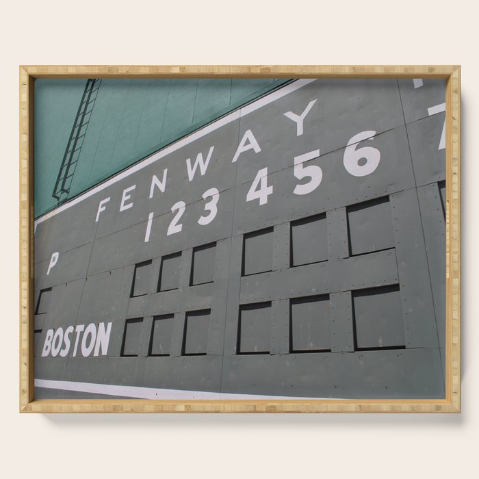 Fenwall -- Boston Fenway Park Wall, Green Monster, Red Sox Serving Tray