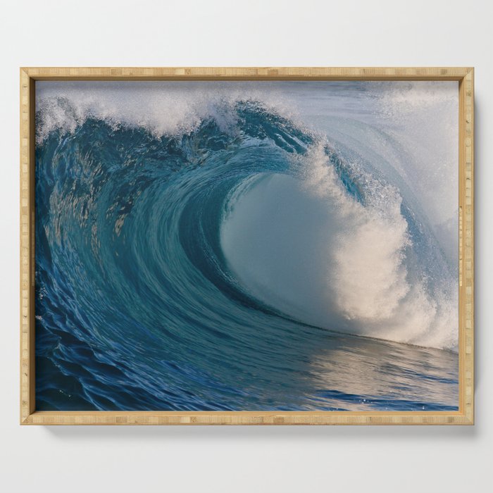 Wedge Morning Barrel ~ Newport Beach Ca Serving Tray