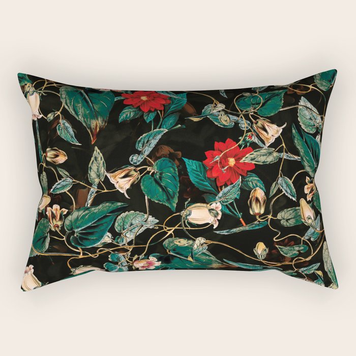 Tropical Jungle - Night Ii Rectangular Pillow