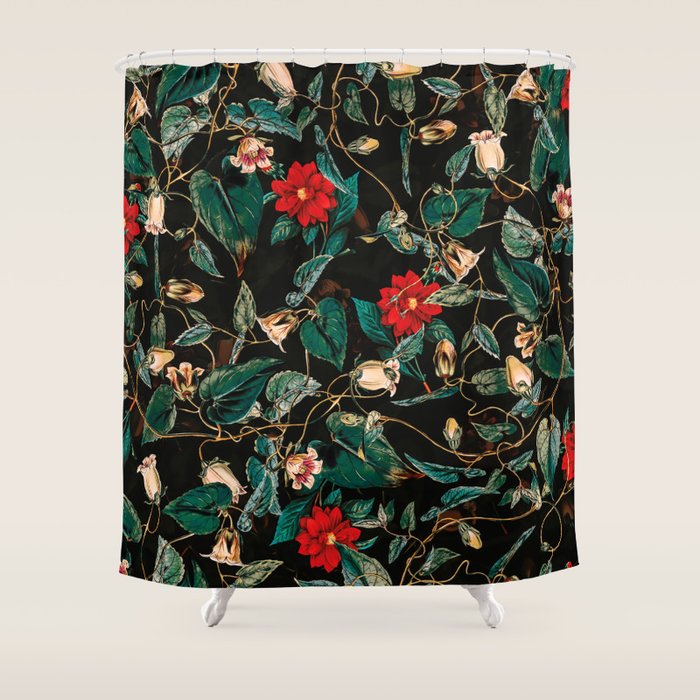 Tropical Jungle - Night Ii Shower Curtain