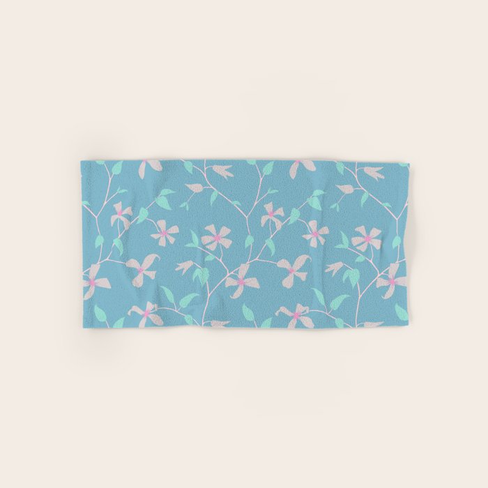 Floral Clematis Vine - Cool Summer Bath Towel