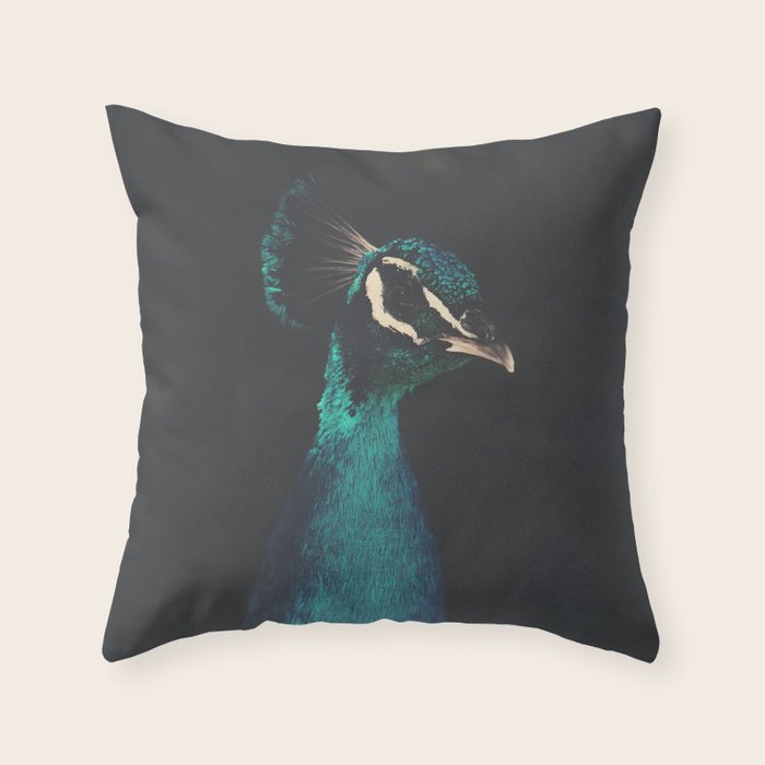 Peacock And Proud - Beautiful Bird Photography By Ingrid Beddoes Throw Pillow