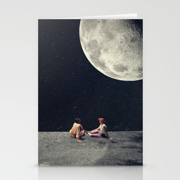 I Gave You The Moon For A Smile Stationery Card