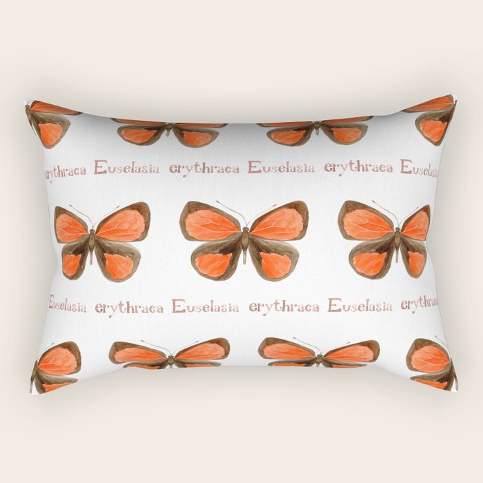 Butterfly - Euselasia Erythraea Rectangular Pillow