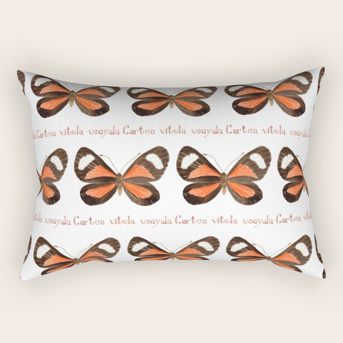 Butterfly - Cartea Vitula Ucayala Rectangular Pillow