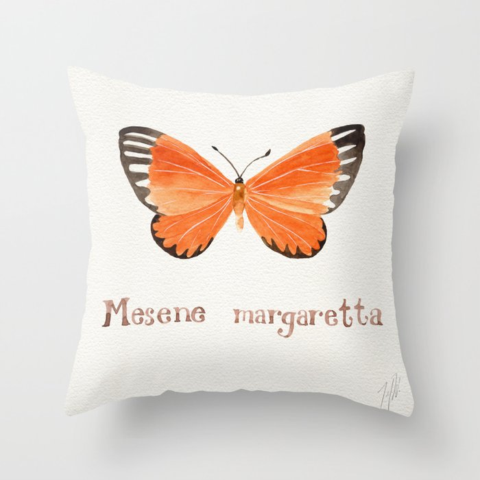 Butterfly - Mesene Margaretta Throw Pillow