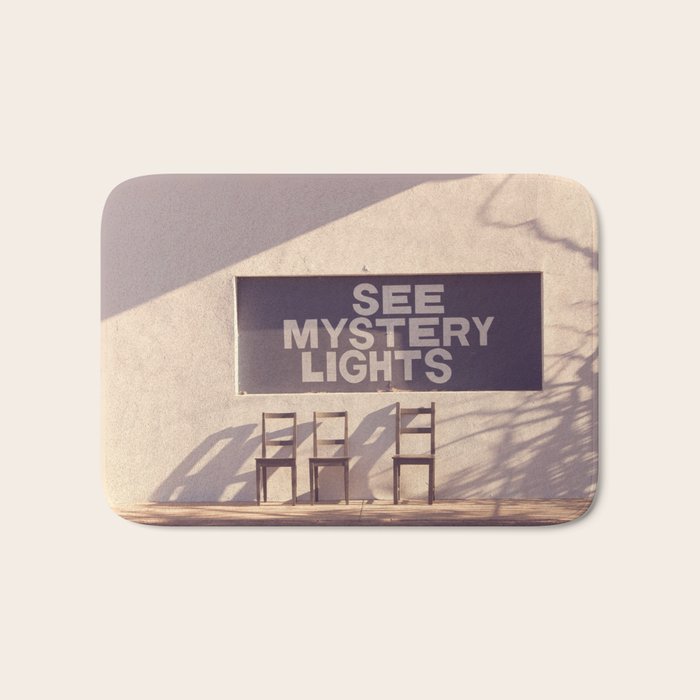 See Mystery Lights - Marfa, Texas Bath Mat