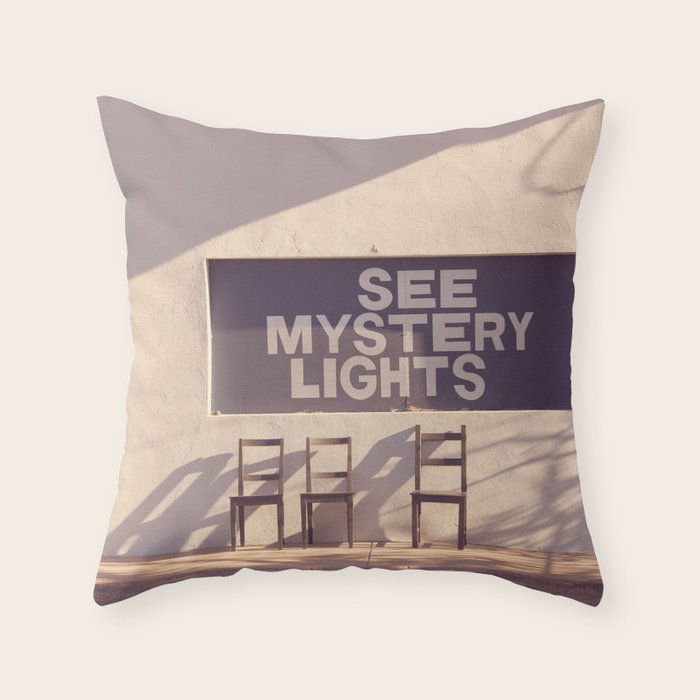 See Mystery Lights - Marfa, Texas Throw Pillow