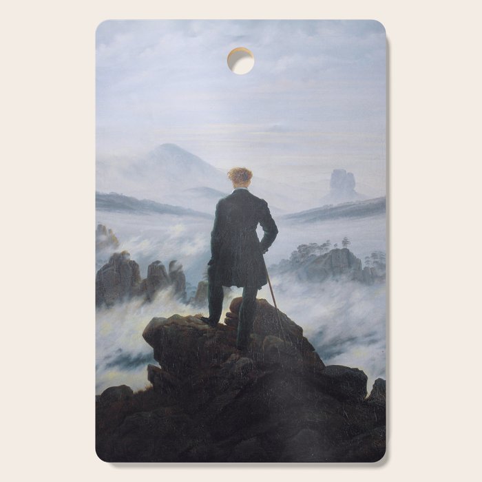 The Wanderer Above The Sea Of Fog By Caspar David Friedrich Cutting Board