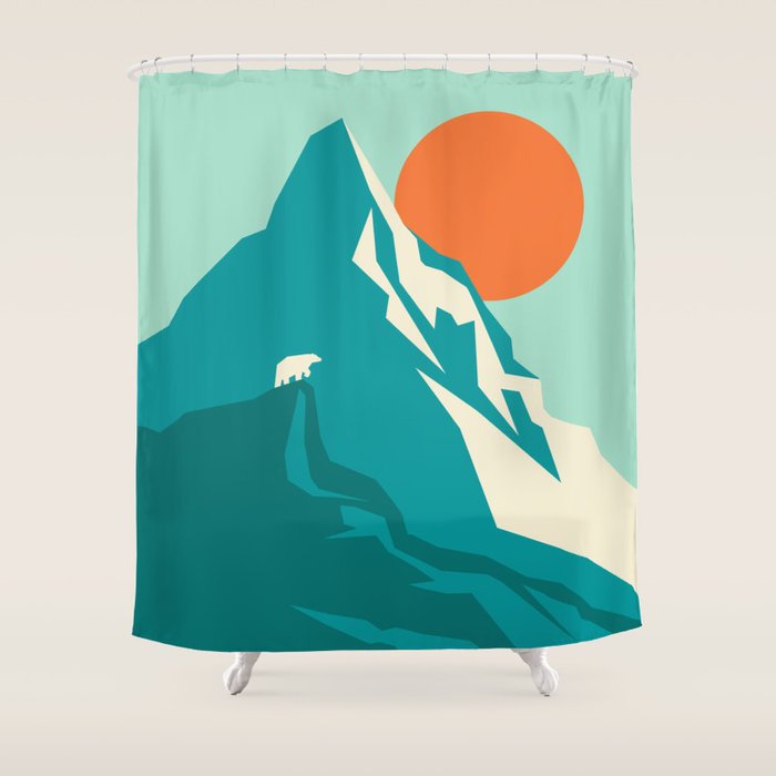 As The Sun Rises Over The Peak Shower Curtain