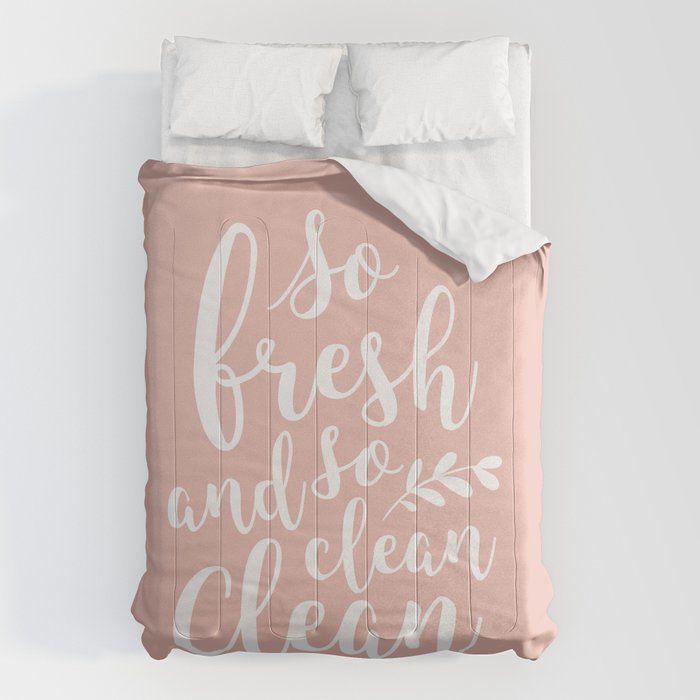 So Fresh So Clean Clean (Pink) Comforter