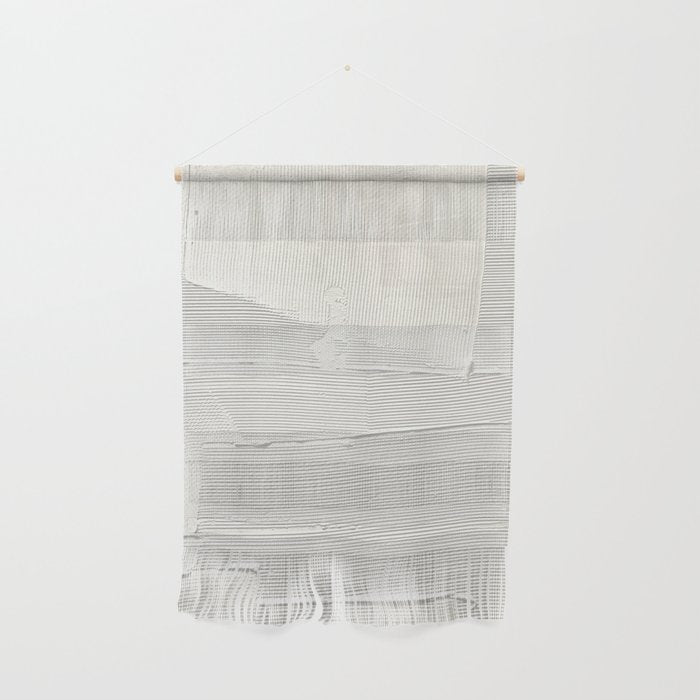 Relief [1]: An Abstract, Textured Piece In White By Alyssa Hamilton Art Wall Hanging
