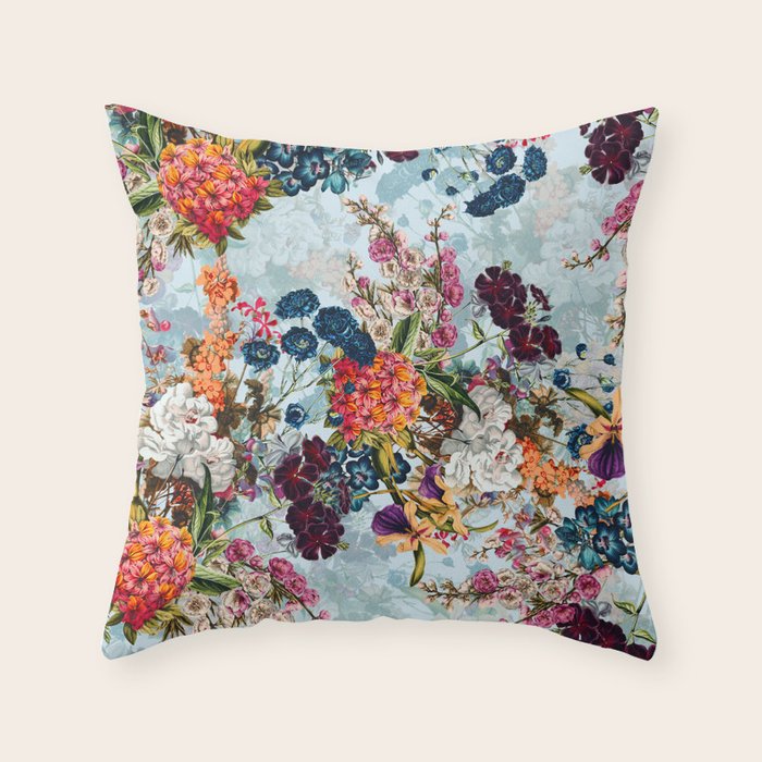 Summer Botanical Garden Viii Throw Pillow