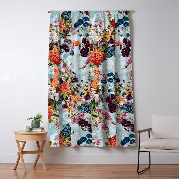 Summer Botanical Garden Viii Window Curtain