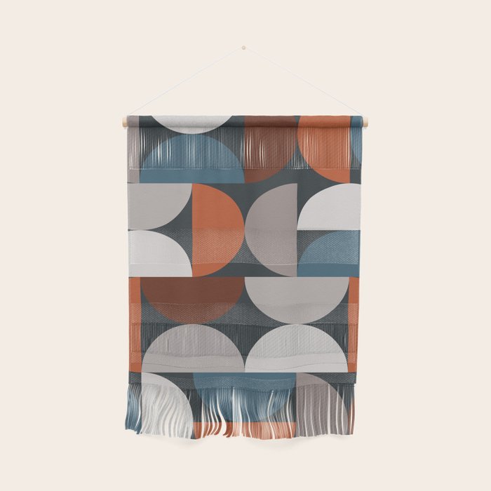 Mid Century Modern Geometric 24 Wall Hanging