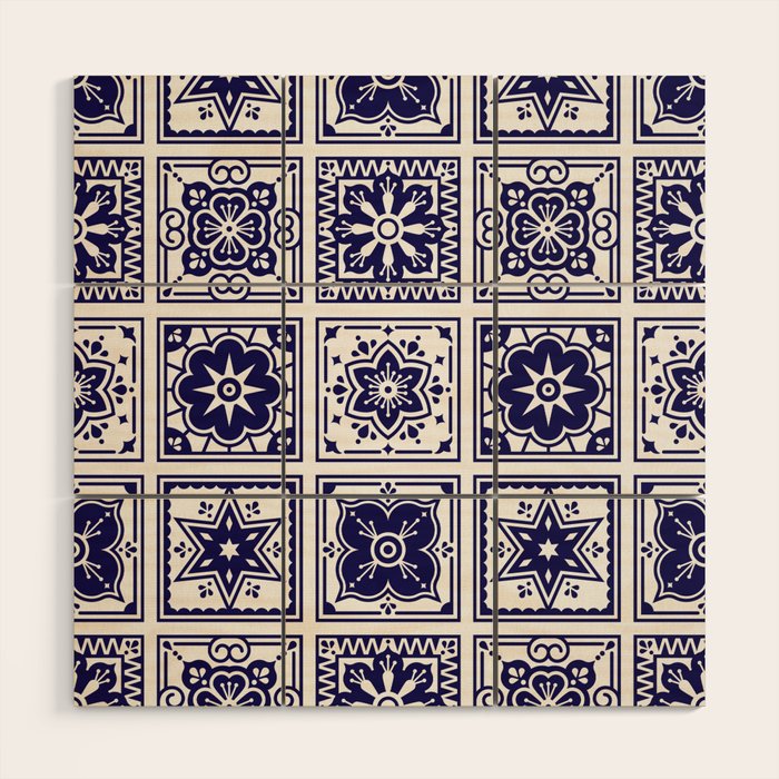 Talavera Mexican Tile - Porcelain Palette Wood Wall Art