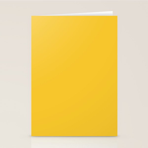 Canary Yellow - Solid Color Collection Stationery Card