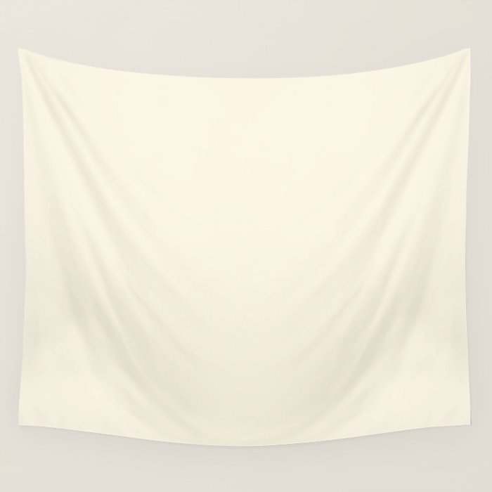 Cream - Solid Color Collection Wall Tapestry