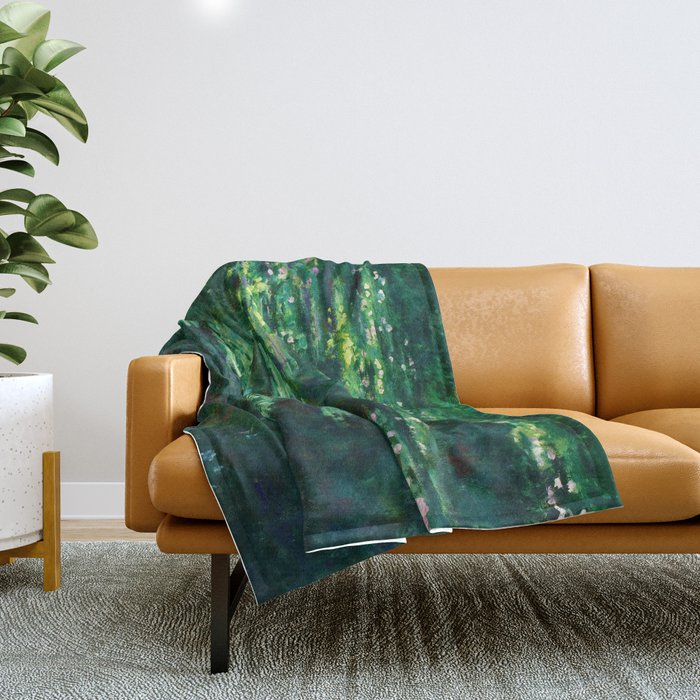 Claude Monet "Water Lilies" (14) Throw Blanket