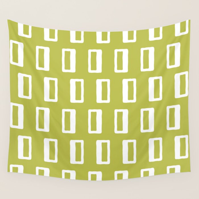 Chad Pattern Chartreuse 22 Wall Tapestry