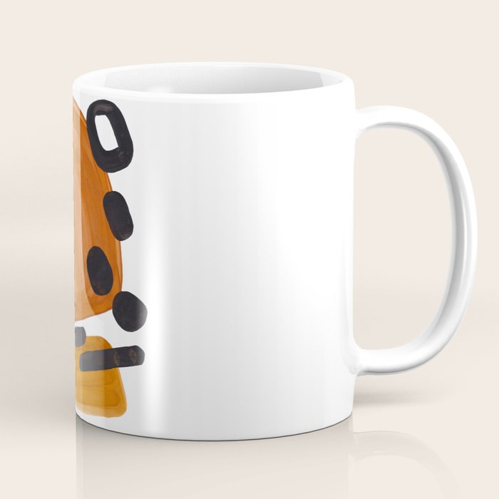 Mid Century Vintage 70'S Design Abstract Minimalist Colorful Pop Art Coffee Mug