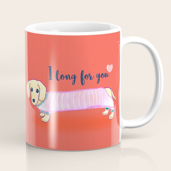 Valentine'S Day Dachshund Dog Coffee Mug