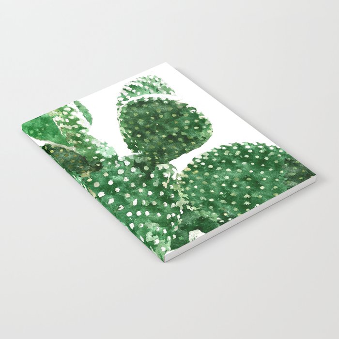 Velvet Cactus | Watercolor Botanical Plants | Minimal Boho Scandinavian Painting Notebook