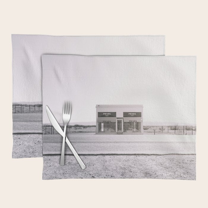 Marfa Icon - Black And White Version Placemat