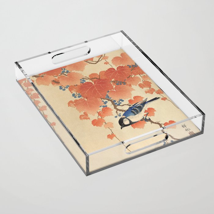 Ohara Koson - Japanese Bird Blockprint Acrylic Tray
